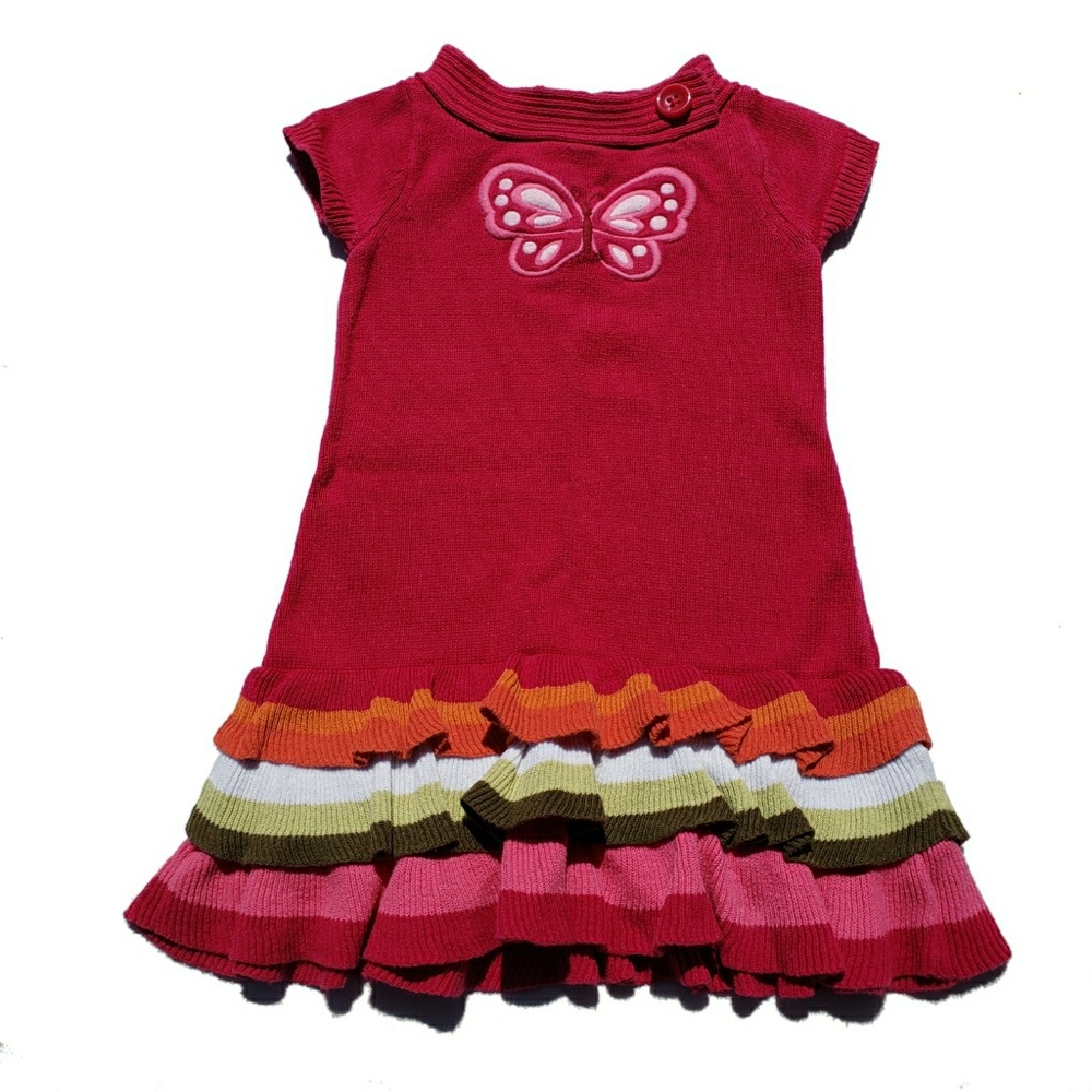 Gymboree Dress Size 3 Butterfly Girl Vintage Short